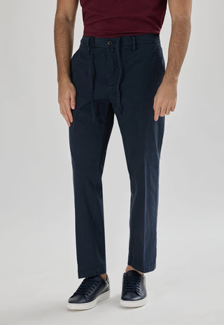 Pantalaccio in Cotone con Lacci |Colore:Dark blu