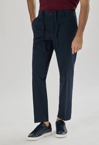 Pantalaccio in Cotone con Lacci |Colore:Dark blu