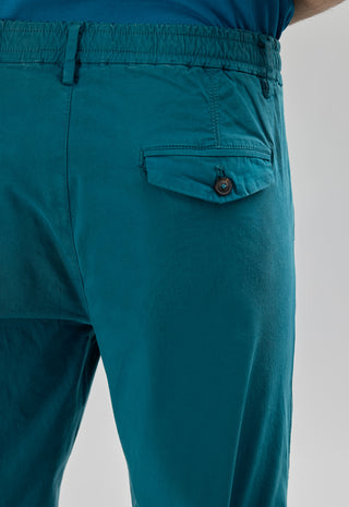 Pantalaccio in Cotone con Lacci |Colore:Ottanio