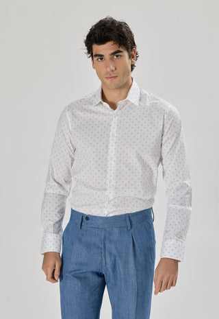 Camicia Fantasia Palme Slim Fit