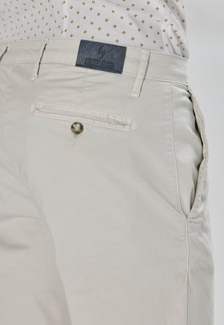Pantalone Chino in Cotone Stretch|Colore:Ghiaccio