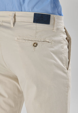 Pantalone Chino in Cotone Stretch|Colore:Sabbia