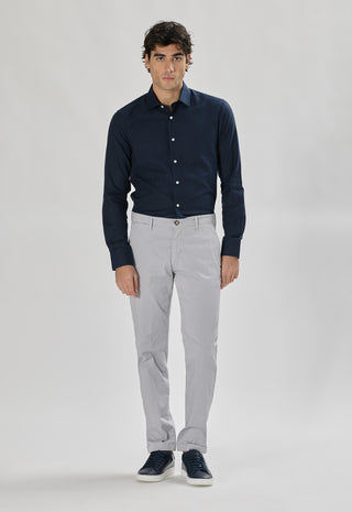 Pantalone Chino in Cotone Stretch|Colore:Grigio