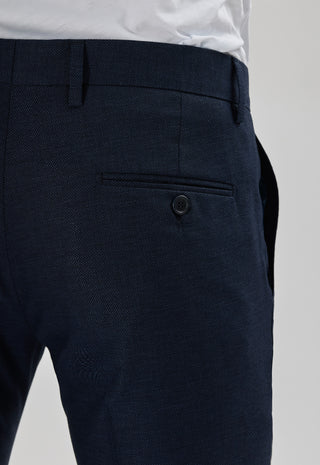 Pantalone Misto Lino|Colore:Blu navy