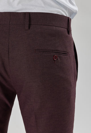Pantalone Misto Lino|Colore:Bordeaux