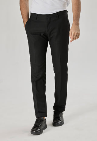 Pantalone Misto Lino|Colore:Nero