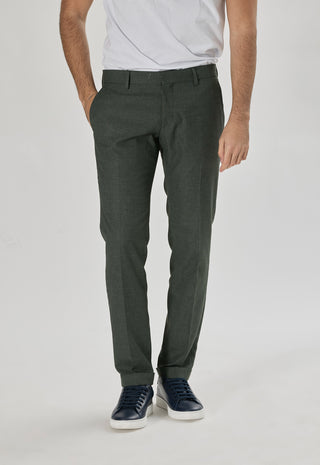 Pantalone Misto Lino|Colore:Verde