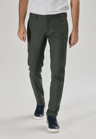 Pantalone Misto Lino|Colore:Verde