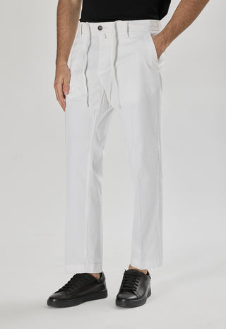 Pantalaccio in Cotone con Lacci |Colore:Bianco