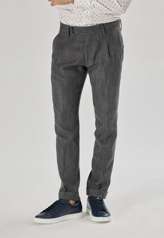 Pantalone Denim Sartoriale|Colore:Grigio