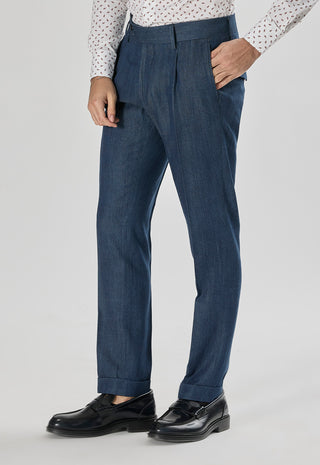 Pantalone Denim Sartoriale|Colore:Blu