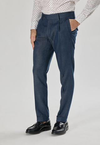 Pantalone Denim Sartoriale|Colore:Blu