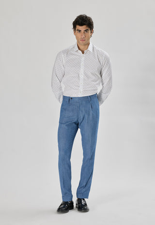 Pantalone Denim Sartoriale|Colore:Blu chiaro