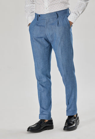 Pantalone Denim Sartoriale|Colore:Blu chiaro