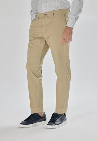 Pantalone Tasca America Raso con Piega|Colore:Beige