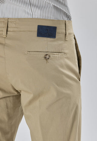 Pantalone Tasca America Raso con Piega|Colore:Beige