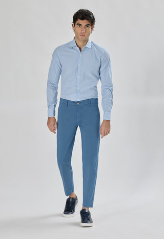 Pantalone Tasca America Raso con Piega|Colore:Lavagna