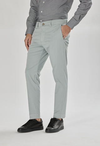 Pantalone Tasca America Raso con Piega|Colore:Perla