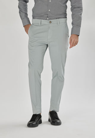 Pantalone Tasca America Raso con Piega|Colore:Perla