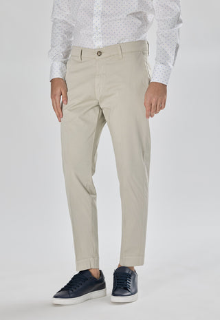Pantalone Tasca America Raso con Piega|Colore:Sabbia