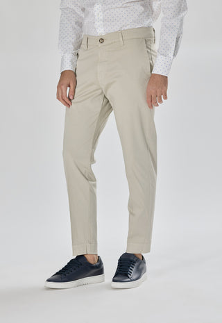 Pantalone Tasca America Raso con Piega|Colore:Sabbia