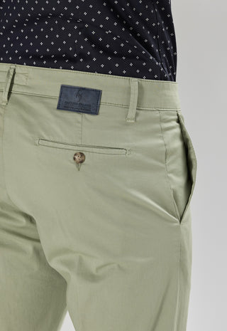 Pantalone Tasca America Raso con Piega|Colore:Salvia