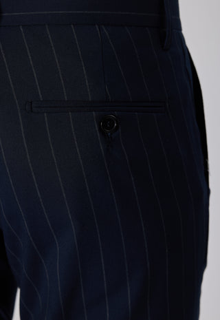 Pantalone Gessato |Colore:Blu