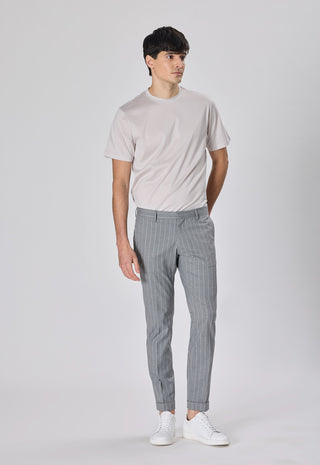 Pantalone Gessato |Colore:Grigio