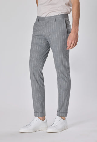 Pantalone Gessato |Colore:Grigio