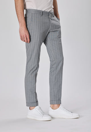 Pantalone Gessato |Colore:Grigio