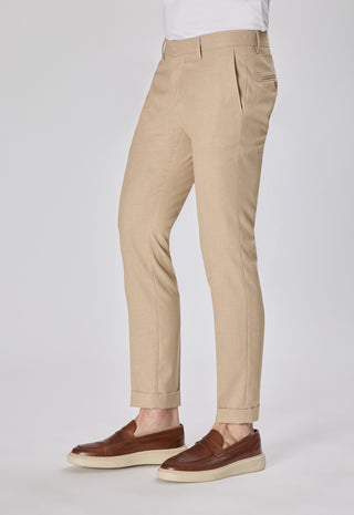 Pantalone Misto Lino|Colore:Beige