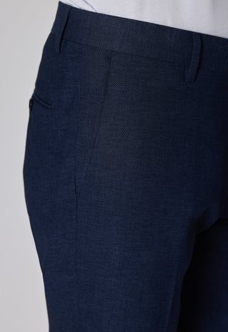 Pantalone Misto Lino|Colore:Blu