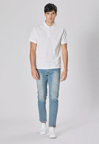 Polo Piquet 100% Cotone|Colore:Bianco