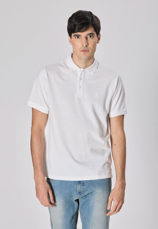Polo Piquet 100% Cotone|Colore:Bianco