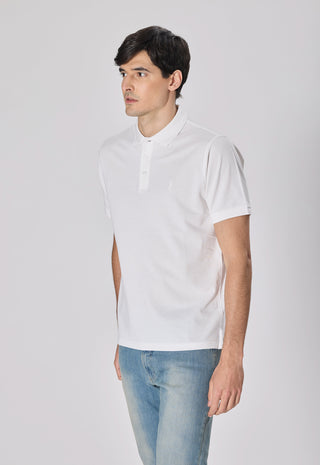 Polo Piquet 100% Cotone|Colore:Bianco