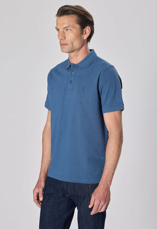 Polo Piquet 100% Cotone|Colore:Blu