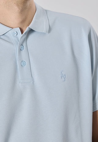 Polo Piquet 100% Cotone|Colore:Celeste 1