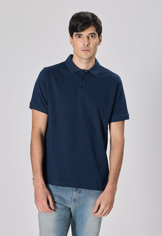Polo Piquet 100% Cotone|Colore:Dark blu