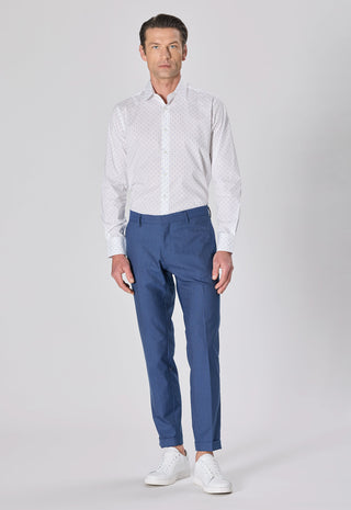 Pantalone Spigato|Colore:Blu