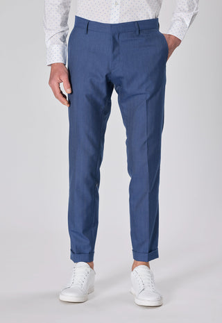 Pantalone Spigato|Colore:Blu