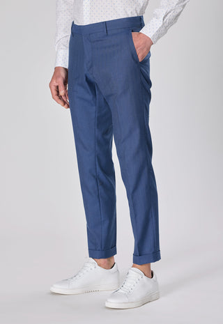 Pantalone Spigato|Colore:Blu