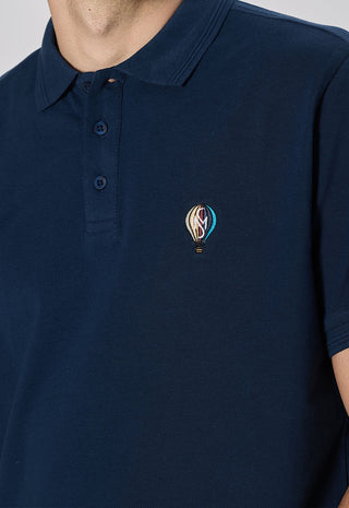 Polo Piquet di Cotone con Ricamo Logo|Colore:Dark blu