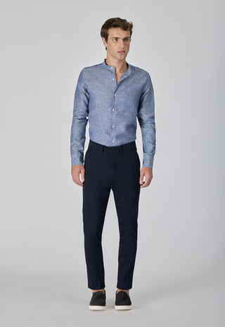 Pantalone Skinny Fit in Cotone Stretch|Colore:Dark blu