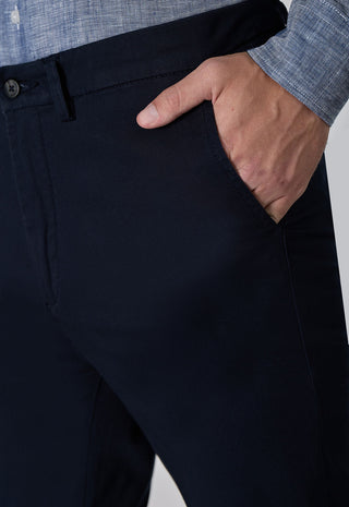 Pantalone Skinny Fit in Cotone Stretch|Colore:Dark blu