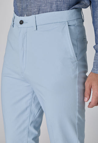 Pantalone Skinny Fit in Cotone Stretch|Colore:Celeste 1