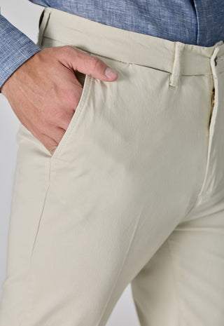 Pantalone Skinny Fit in Cotone Stretch|Colore:Mastice