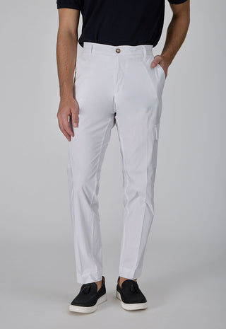 Pantalone Cargo Slim Fit in Cotone e Nylon