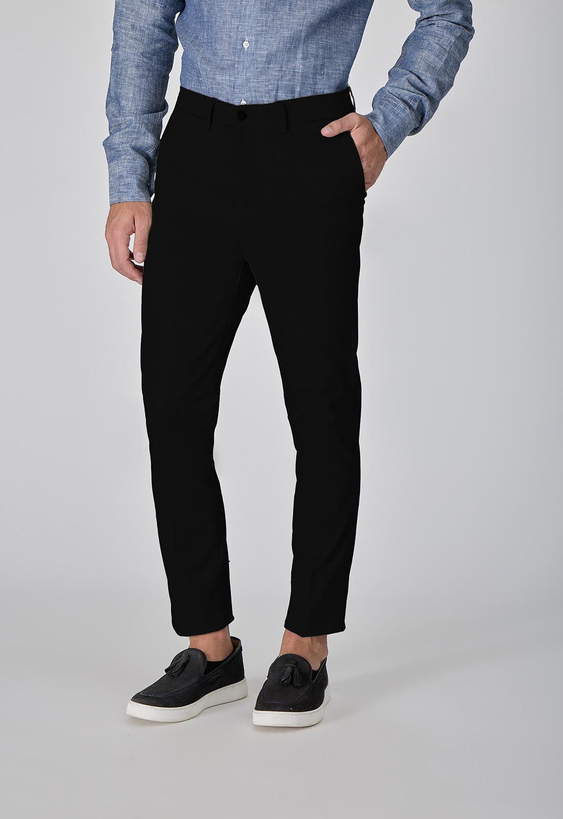 Pantaloni Chino Uomo Skinny Fit - Foto 5