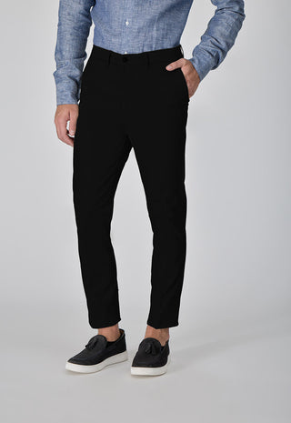 Pantalone Skinny Fit in Cotone Stretch|Colore:Nero