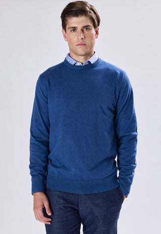Maglia Girocollo in Viscosa|Colore:Azzurro
